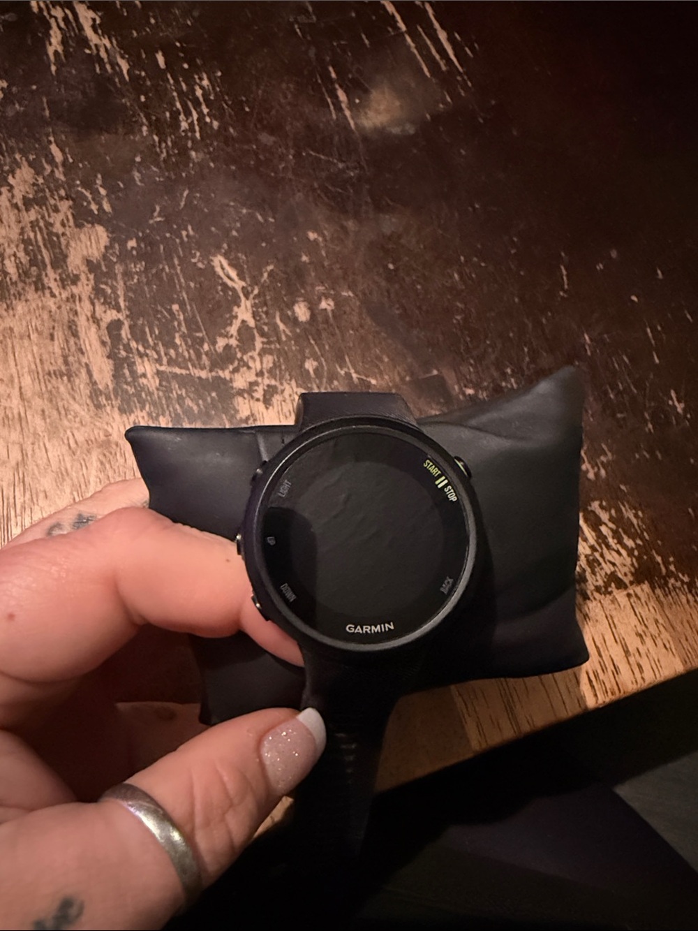 Garmin Black and Green Accent GPS Training Watch — Forerunner 45